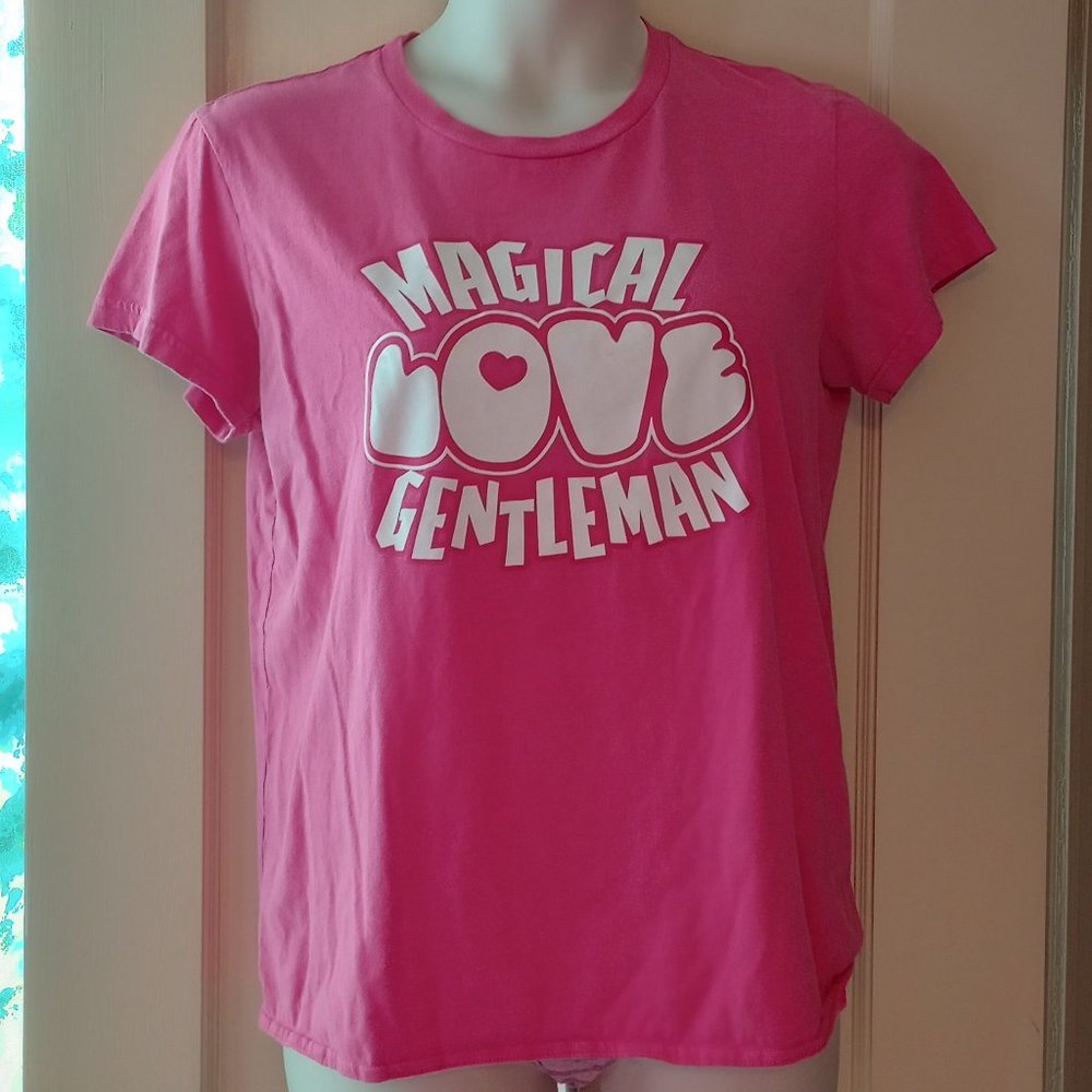 Magical Love Gentleman Hot Pink Fitted Tee 2XL - Picture 4 of 8